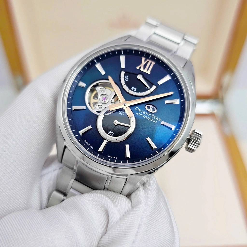 Orient Star Automatic Semi Skeleton BLue green Grandient RK-BY0001A (Nội Địa Nhật Made in Japan)