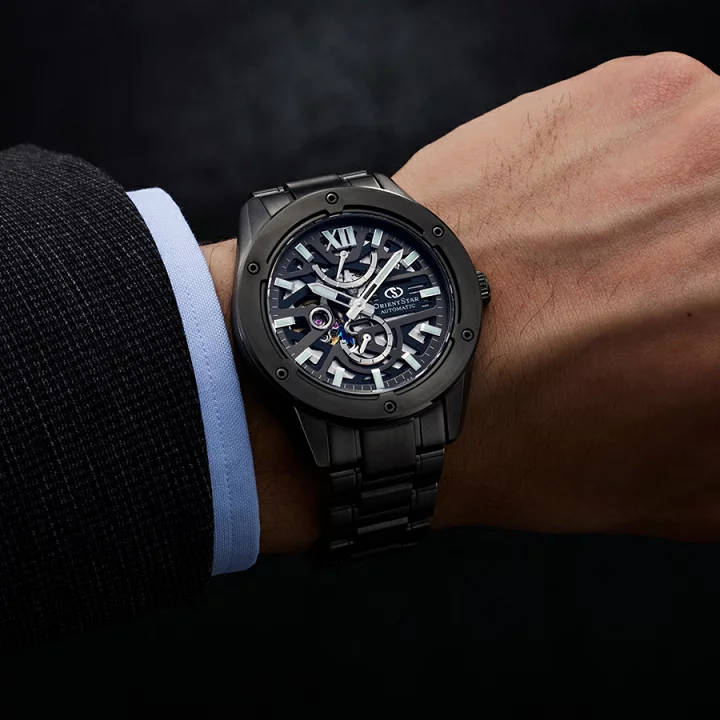 Orient Star Automatic Semi Skeleton RK-BZ0004B (Nội Địa Nhật Made in Japan)