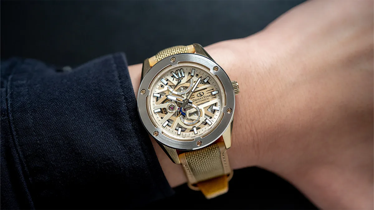 Orient Star Automatic Semi Skeleton RK-BZ0005G (Nội Địa Nhật Made in Japan)