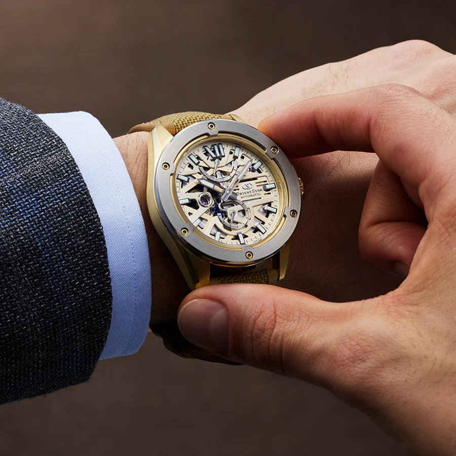 Orient Star Automatic Semi Skeleton RK-BZ0005G (Nội Địa Nhật Made in Japan)