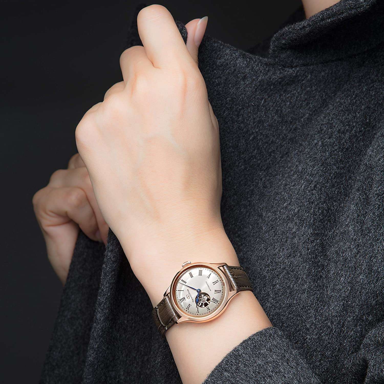 Orient Star Nữ Automatic Semi Skeleton RK-ND0003S (Nội Địa Nhật Made in Japan)