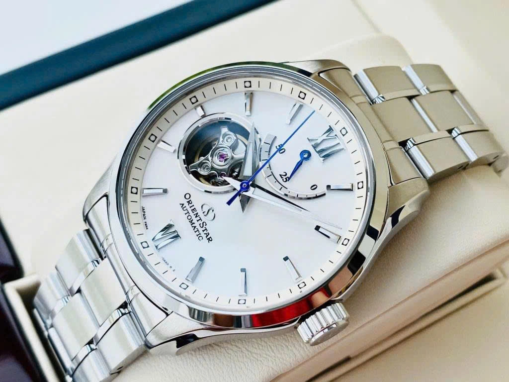Orient Star Automatic Open Heart WHITE RE-AT0003S ( Made In Japan)