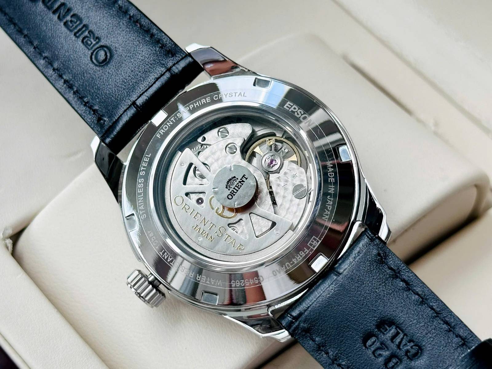 Orient Star Automatic Open Heart Brown RE-AT0007N (Made In Japan)