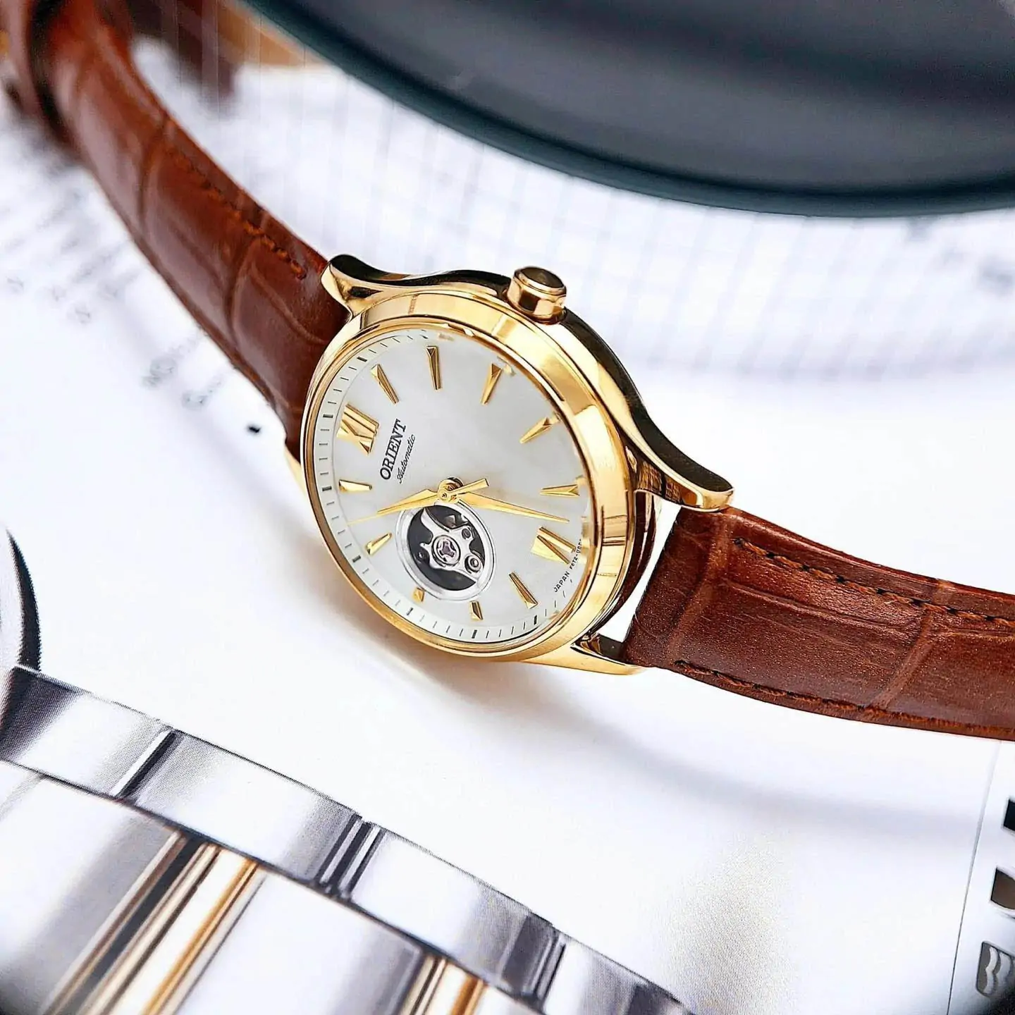 Đồng hồ đôi Orient Sun and Moon Gen4 và Orient Open Heart (Made in Japan, Nội địa Nhật)