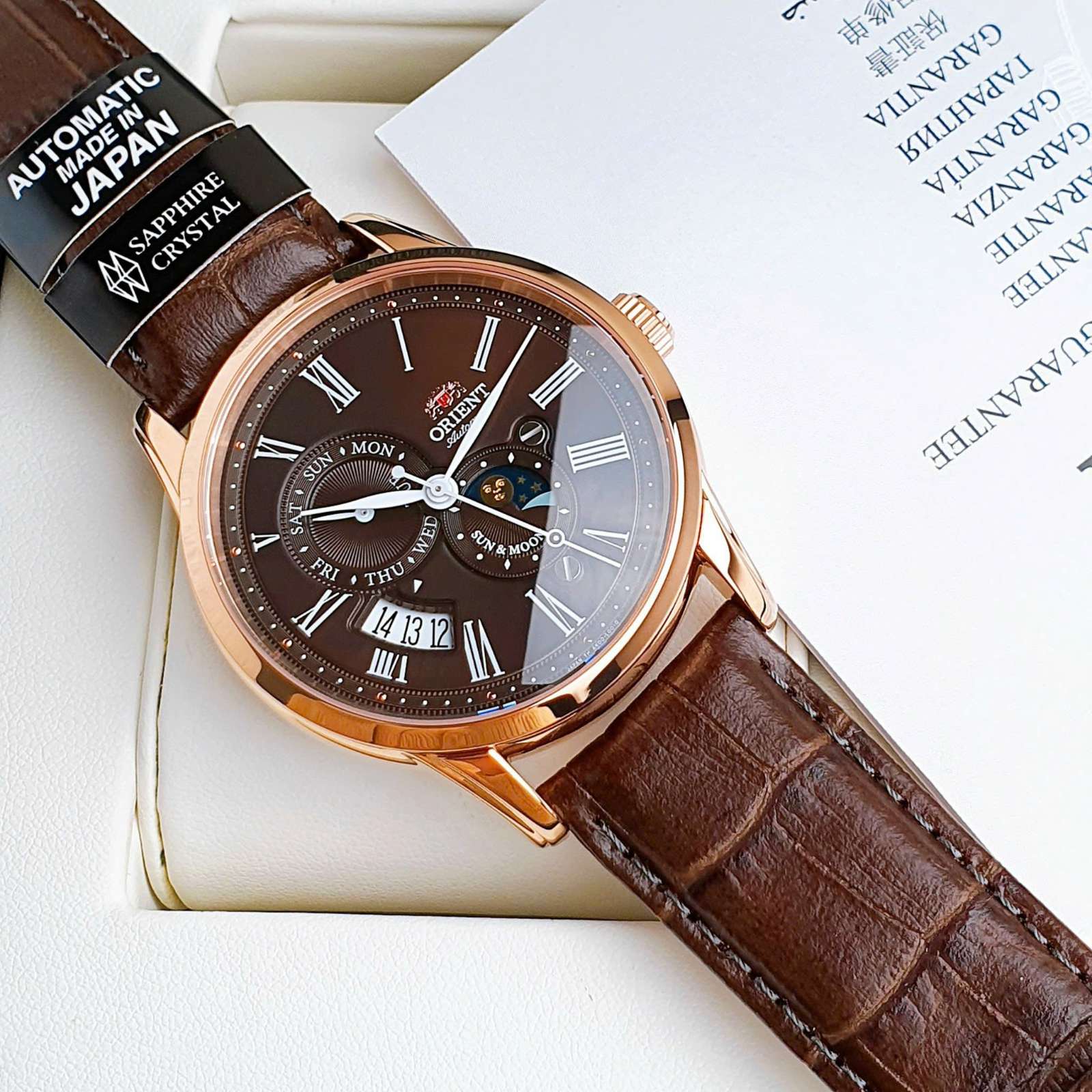 Cặp đôi Orient Sun and Moon Gen3 và Orient Open Heart RN-AK0002J  , RN-AG0727J (Nội địa Nhật, Made in Japan)