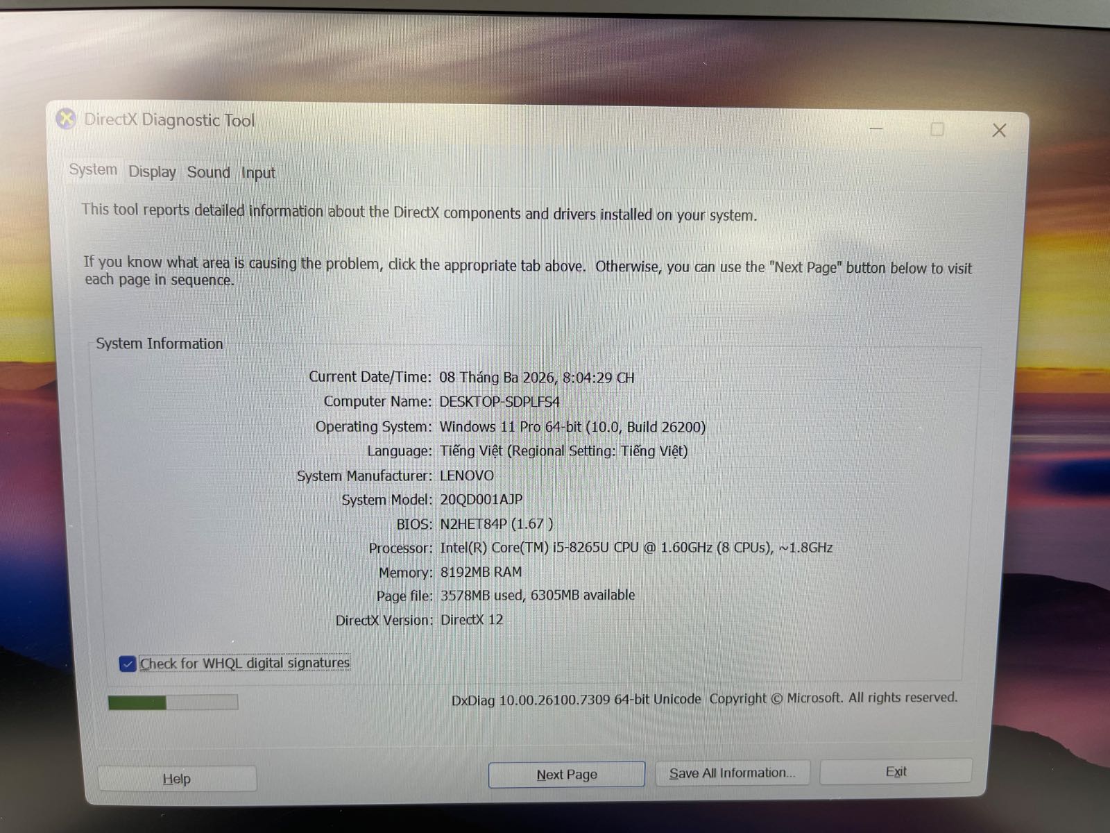 Lenovo Thinkpad 2020