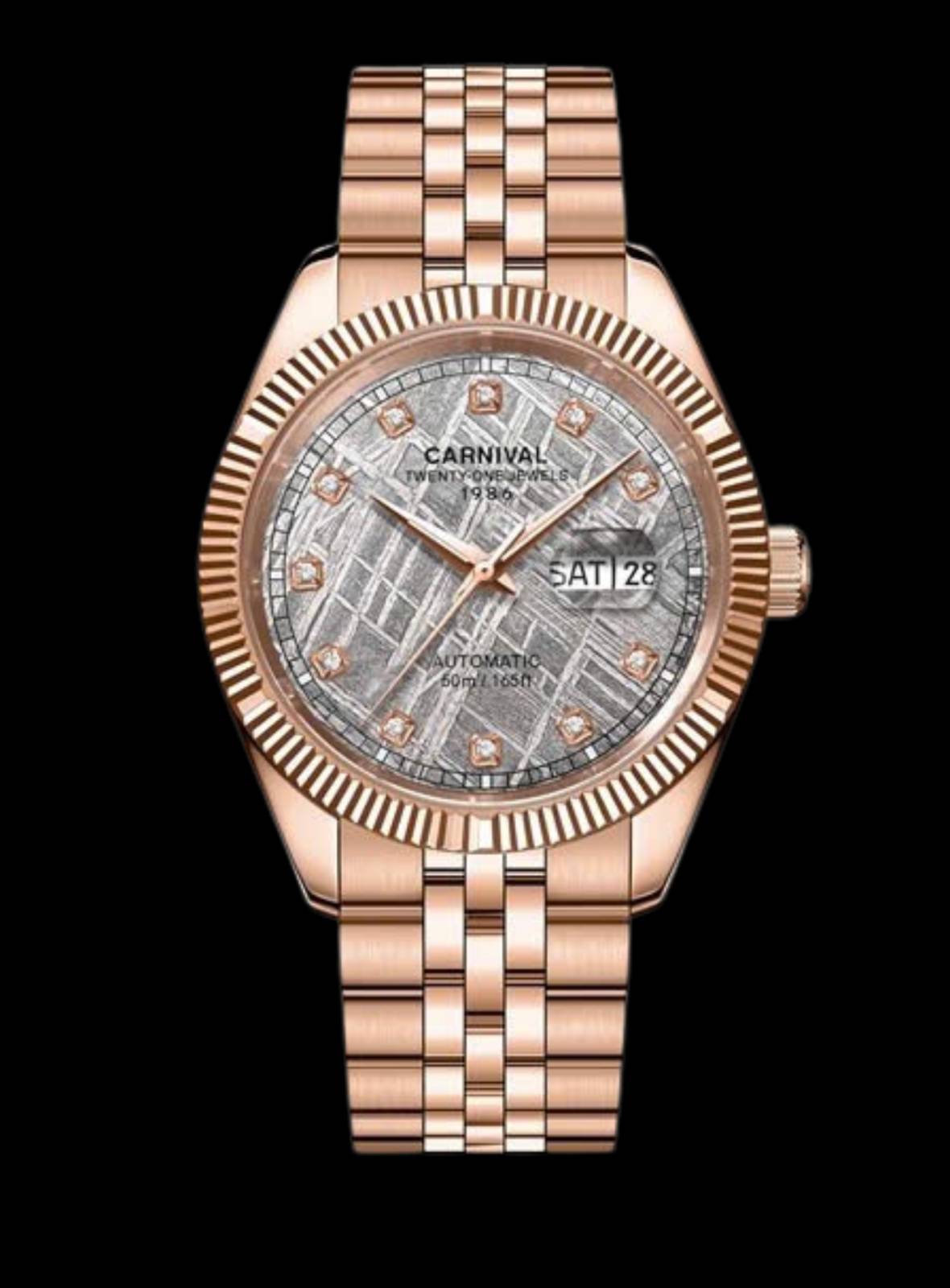 mặt thiên thạch, dây rose gold