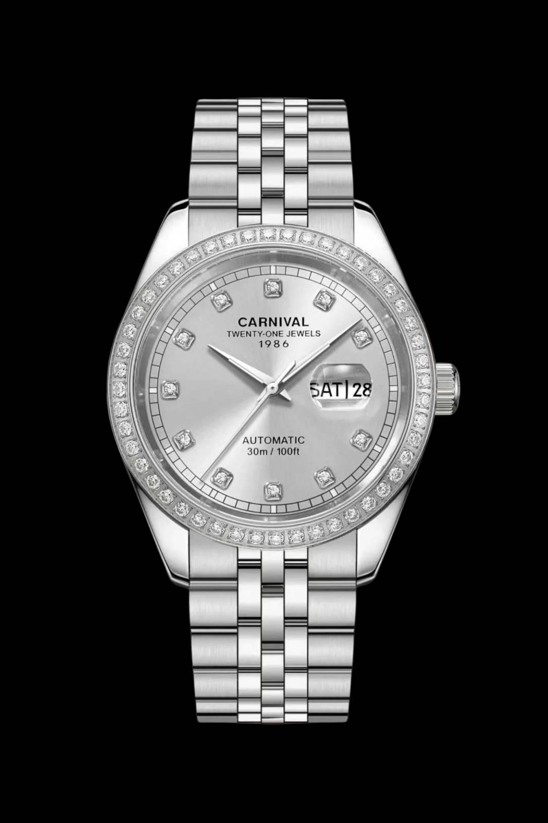 mặt bạc, dây trắng bạc