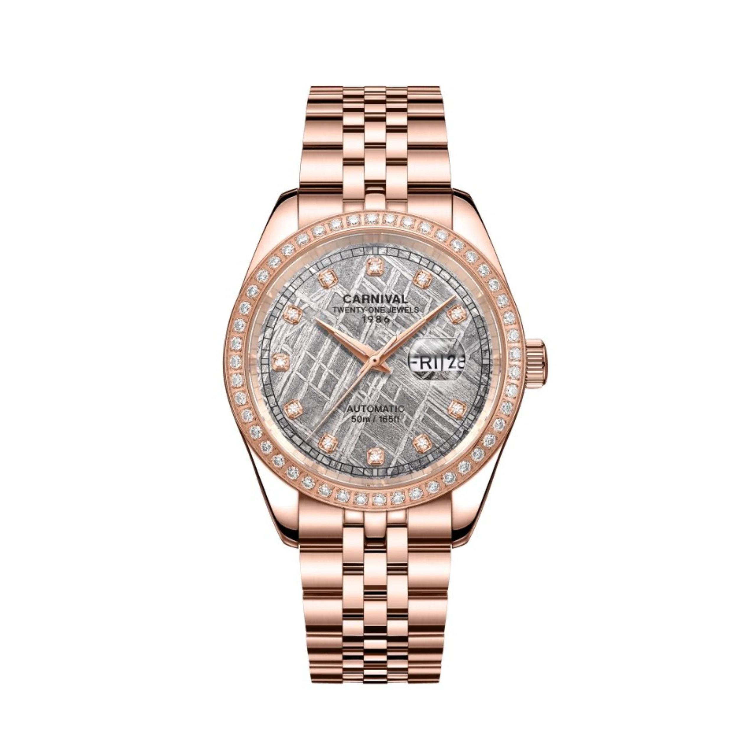 mặt thiên thạch, dây rose gold