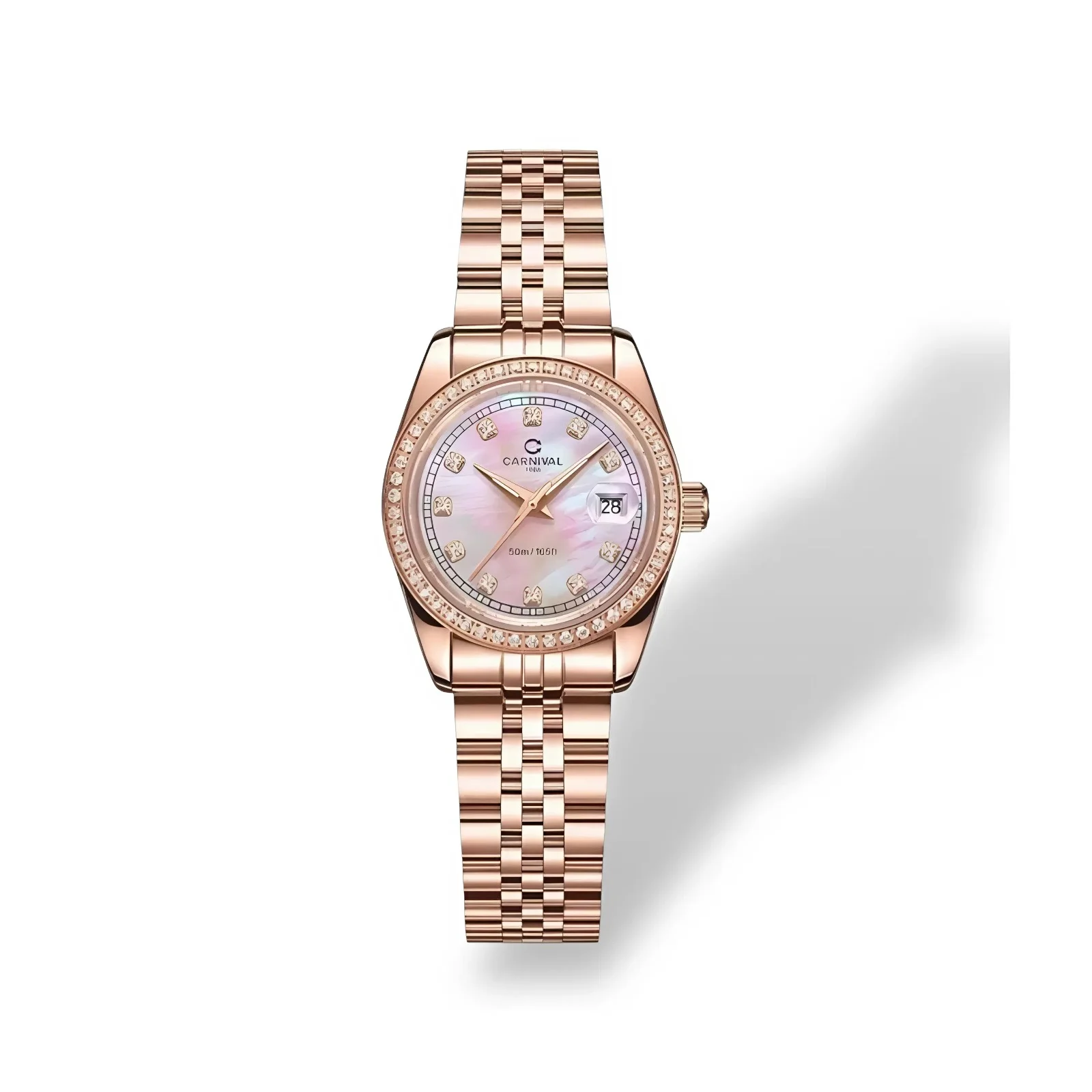 mặt hồng xà cừ, dây rose gold