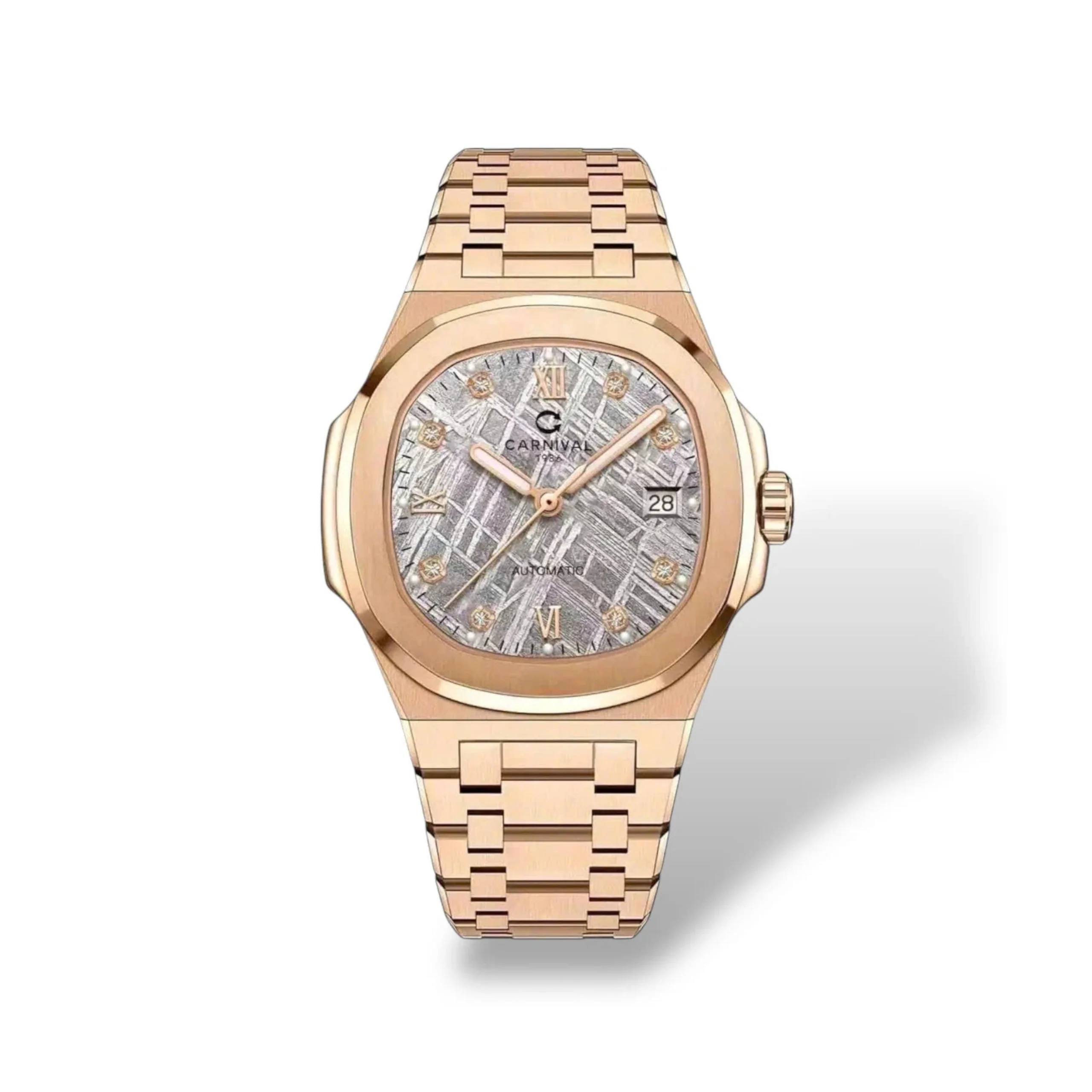 mặt thiên thạch, dây rose gold