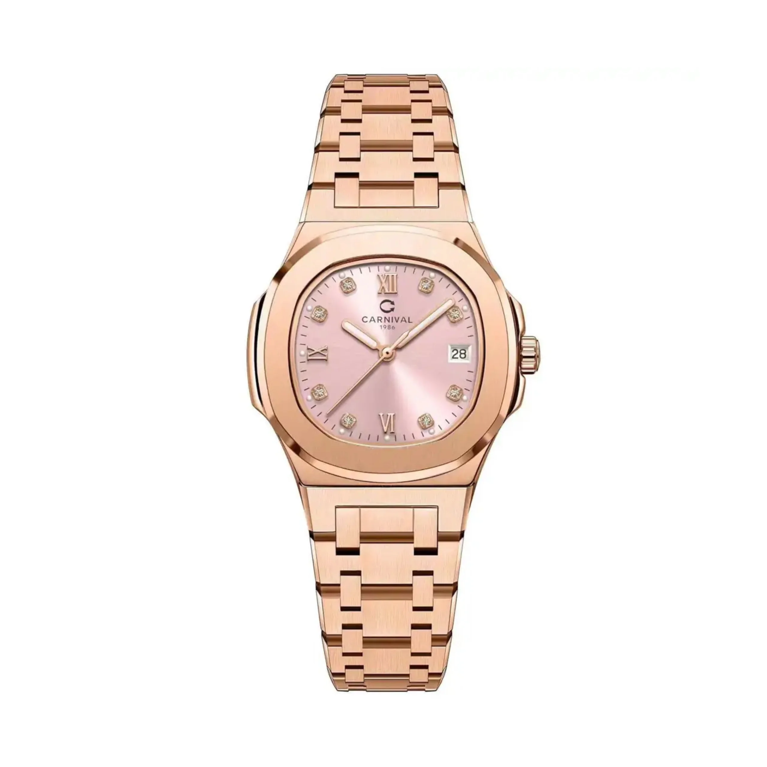 mặt hồng, dây rose gold
