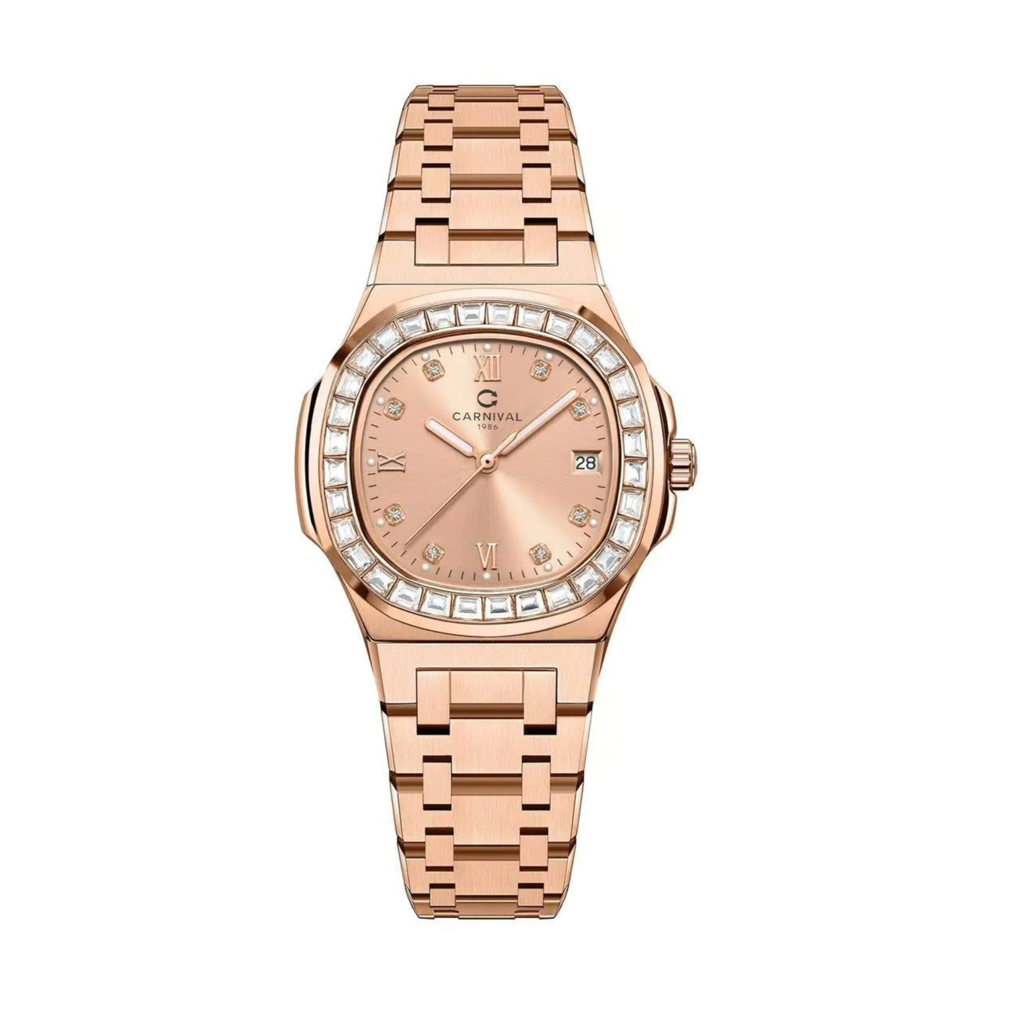 mặt rose gold, dây rose gold