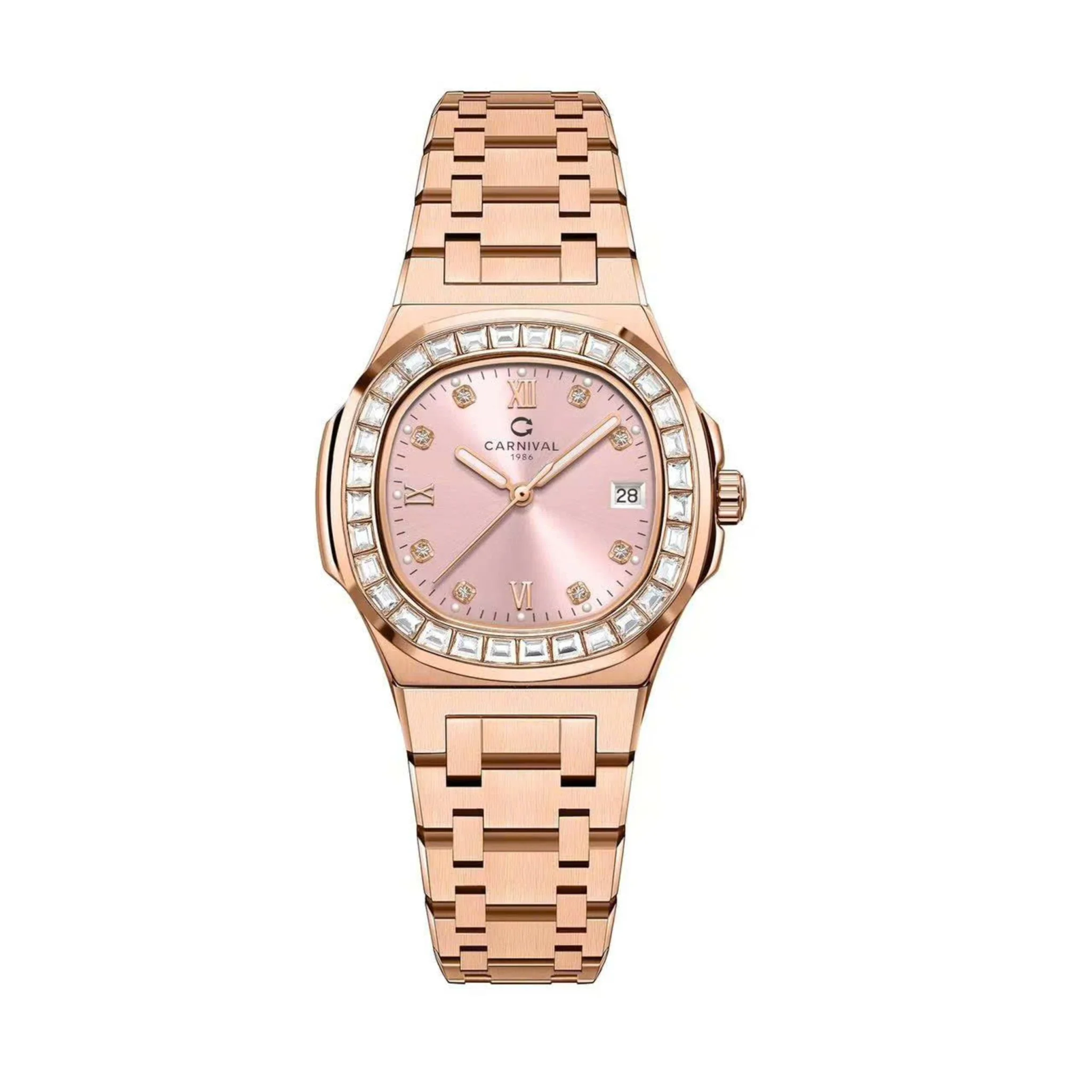 mặt hồng, dây rose gold