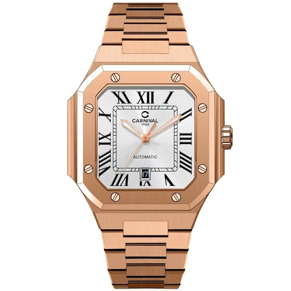 mặt trắng, dây rose gold