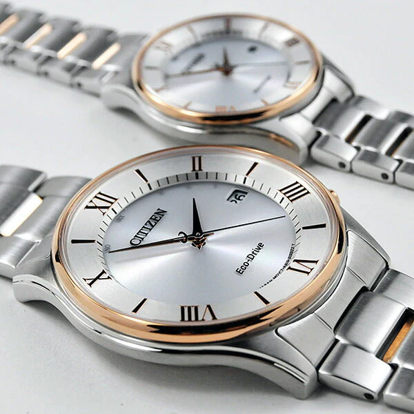CITIZEN COLLECTION Solar Radio-Controlled Pair Watches AS1062-59A-ES0002-57A