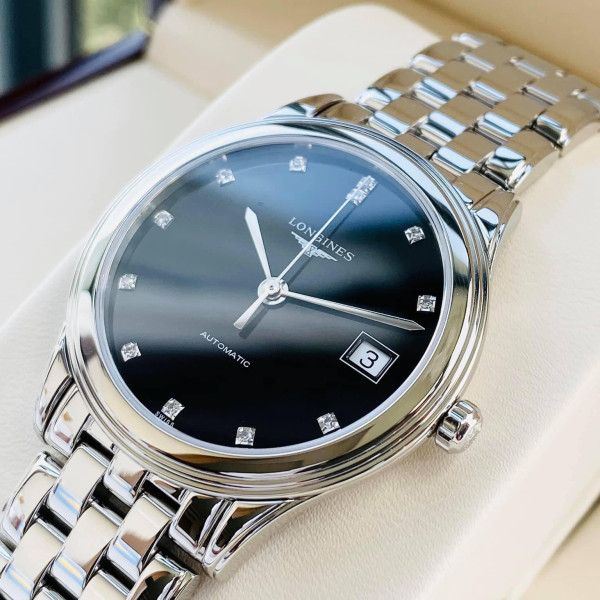 Đồng hồ nam Longines Flagship Diamond Black Automatic