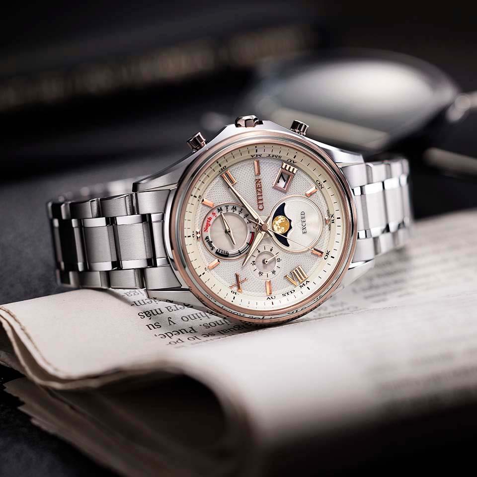 Đồng hồ cặp đôi Citizen Exceed Eco-Drive BY1026-65A / EE1016-66A