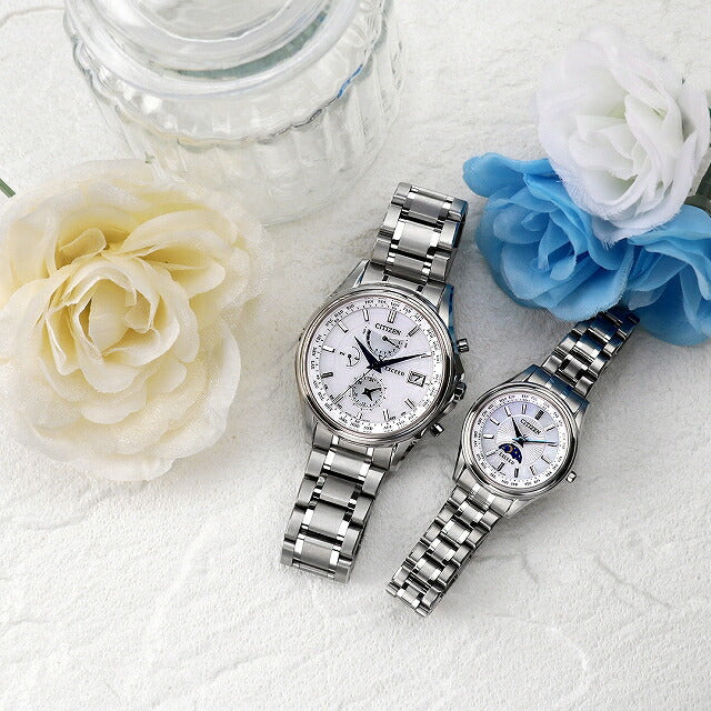 Đồng hồ cặp đôi Citizen Eco-Drive Exceed AT9130-69W / EE1010-62W