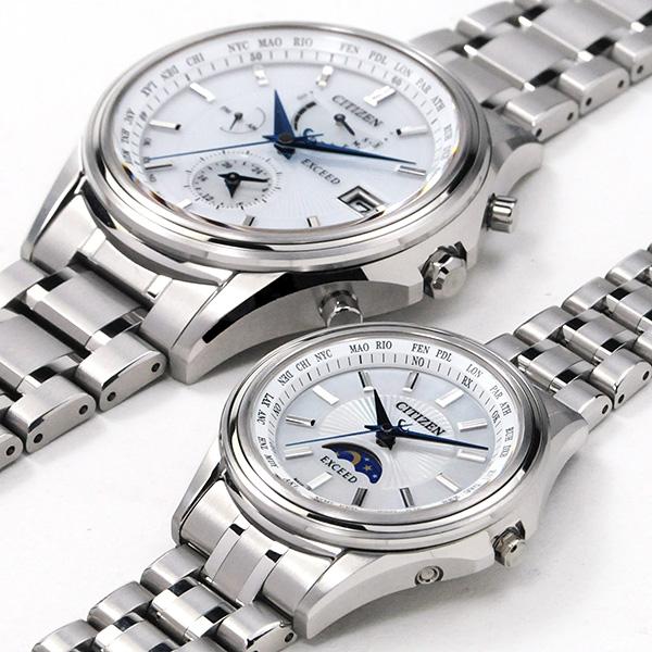 Đồng hồ cặp đôi Citizen Eco-Drive Exceed AT9130-69W / EE1010-62W