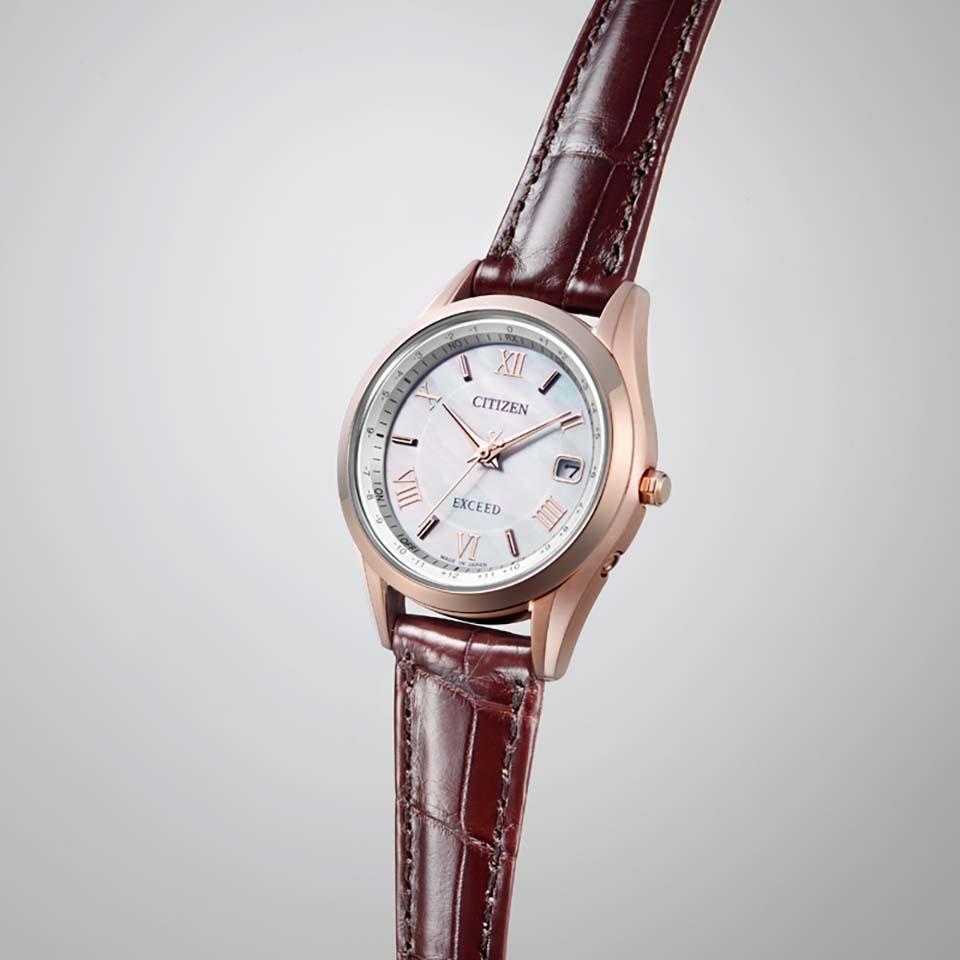 Đồng hồ cặp đôi Citizen Exceed CB1112-07W / ES9372-08W