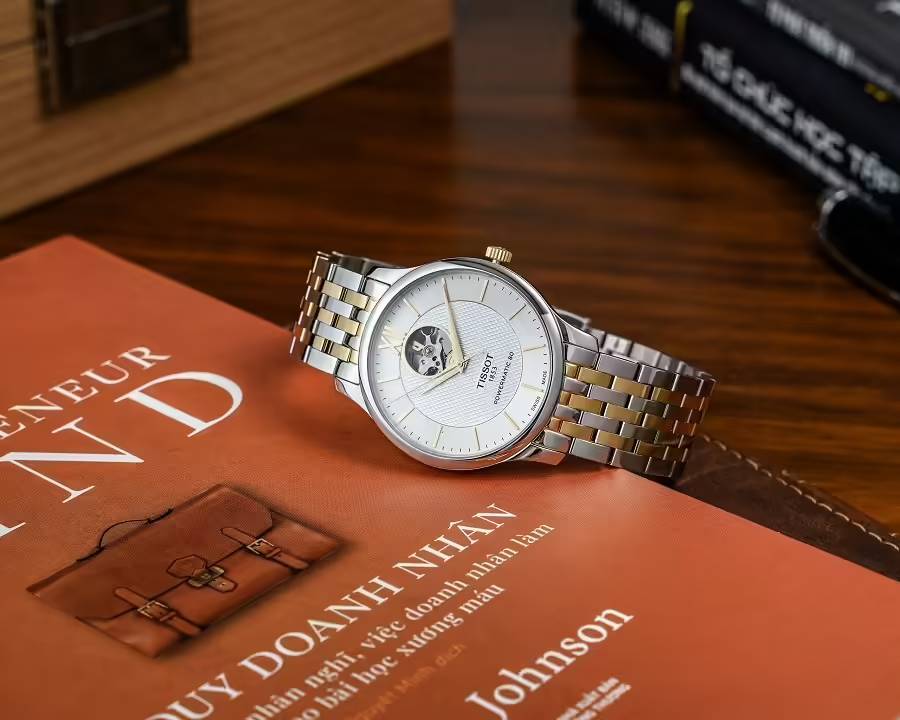 Đồng hồ nam Tissot Tradition Powermatic 80 Open Heart