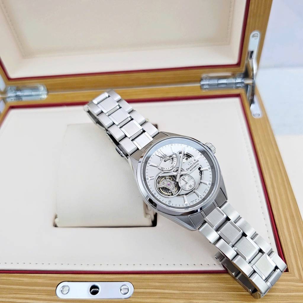 Orient Star Joker Automatic Semi Skeleton Bạc RK-AV0125S (Nội Địa Nhật, Made in Japan)