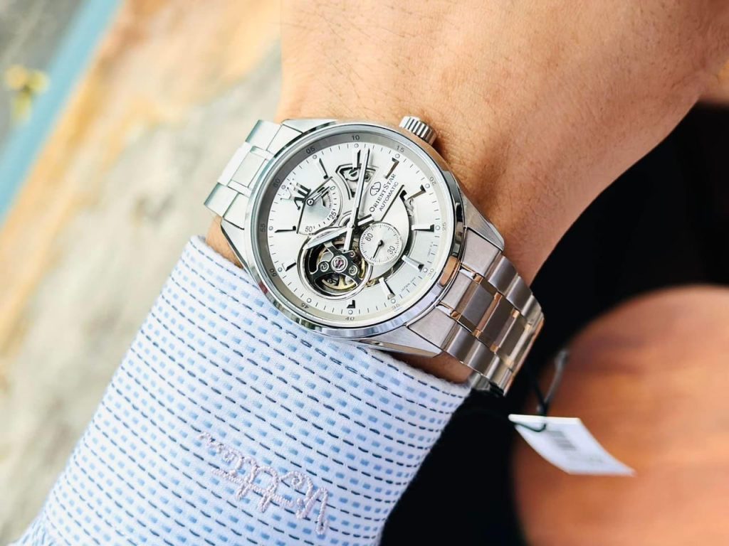 Orient Star Joker Automatic Semi Skeleton Bạc RK-AV0125S (Nội Địa Nhật, Made in Japan)
