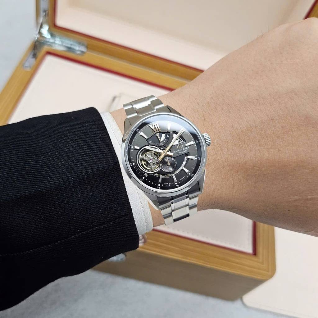 Orient Star Joker Automatic Semi Skeleton Xám RE-AV0004N (Made in Japan)