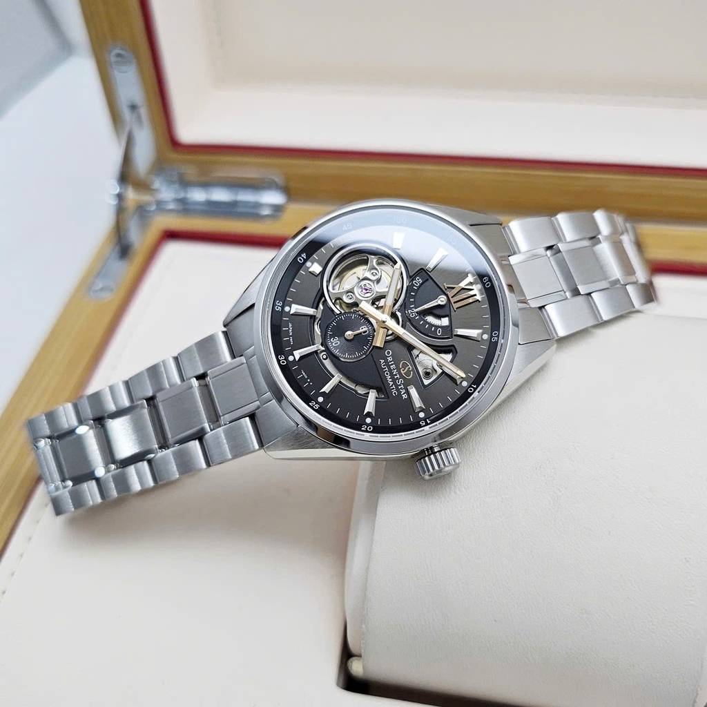 Orient Star Joker Automatic Semi Skeleton Xám RE-AV0004N (Made in Japan)